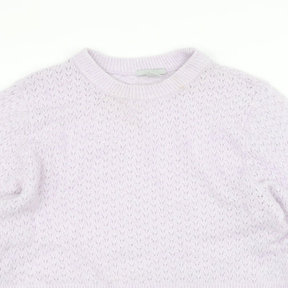 H&M Womens Purple   Pullover Jumper Size L