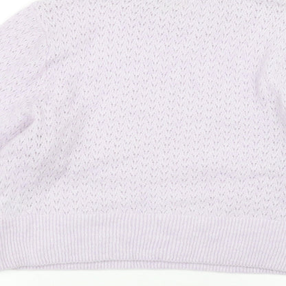 H&M Womens Purple   Pullover Jumper Size L