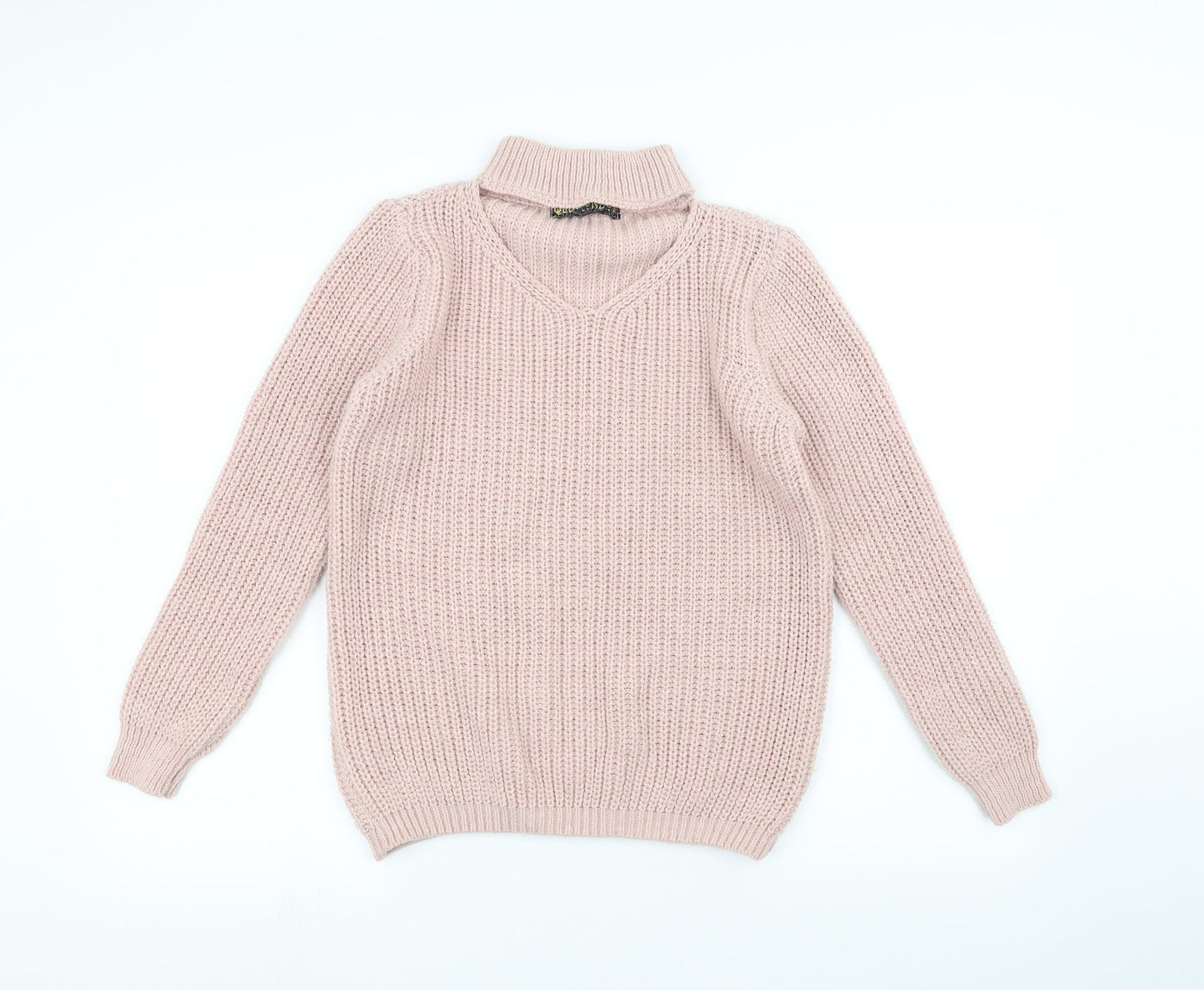 QED London Womens Pink  Knit Pullover Jumper Size M