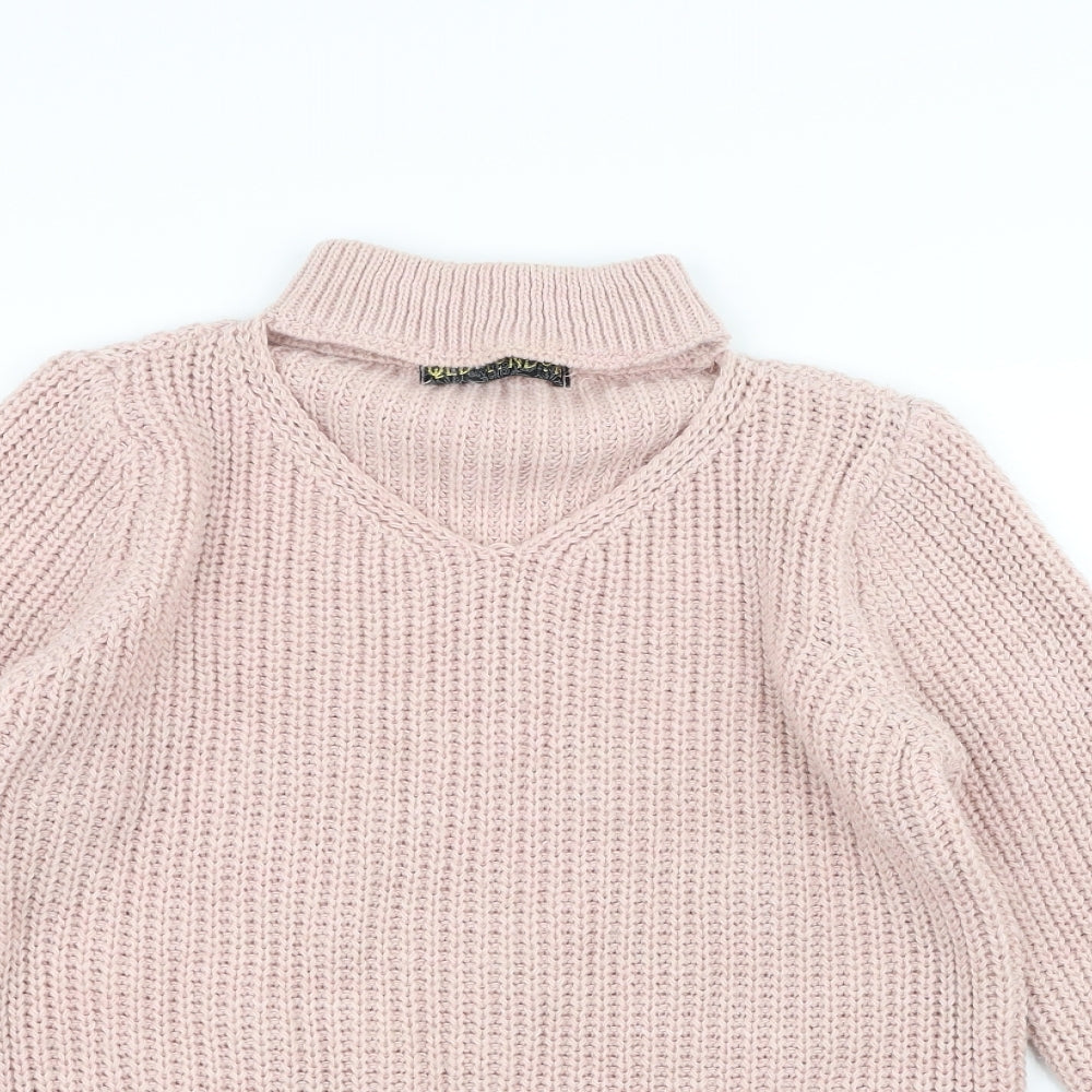 QED London Womens Pink  Knit Pullover Jumper Size M
