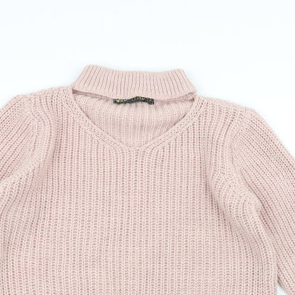 QED London Womens Pink  Knit Pullover Jumper Size M