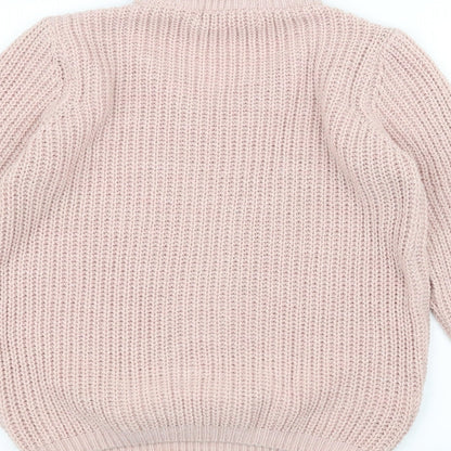 QED London Womens Pink  Knit Pullover Jumper Size M