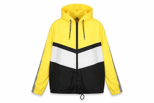 Womens UK Size S New Look Yellow Windbreaker Coat