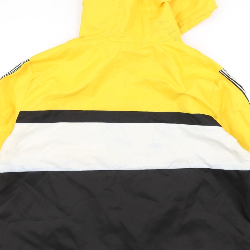 Womens UK Size S New Look Yellow Windbreaker Coat