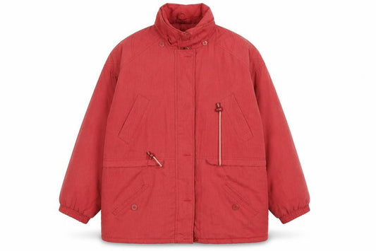 Womens UK Size 14 Essentials Red Pea Coat