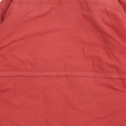 Womens UK Size 14 Essentials Red Pea Coat