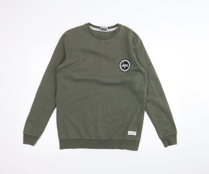 Hype Mens Green   Pullover Jumper Size S