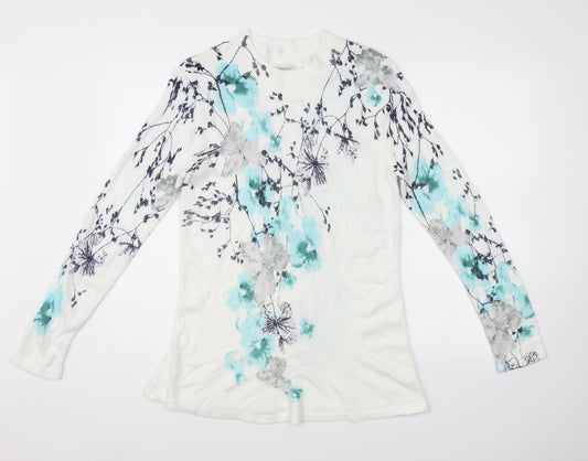 Damart Womens White   Pullover Jumper Size M