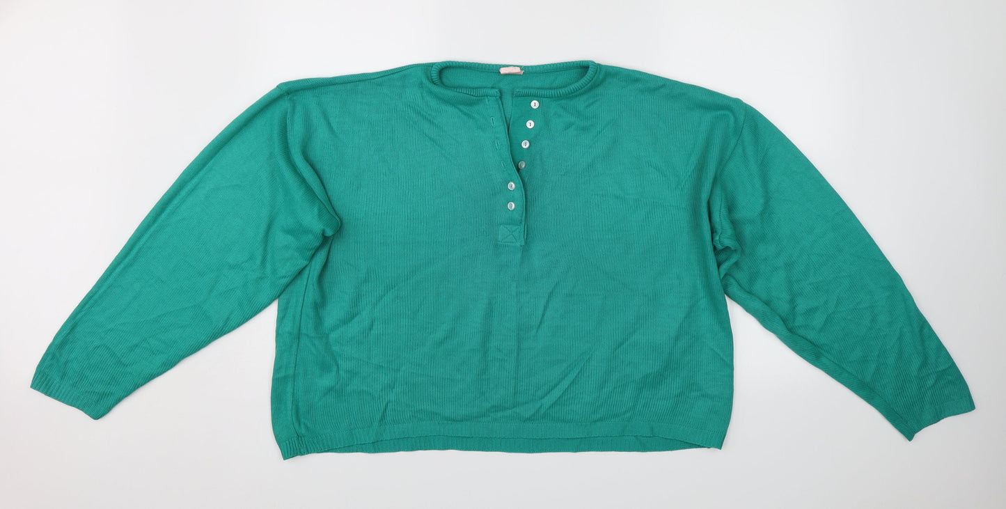 Preworn Womens Green   Pullover Jumper Size 18
