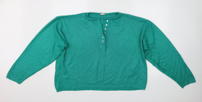 Preworn Womens Green   Pullover Jumper Size 18
