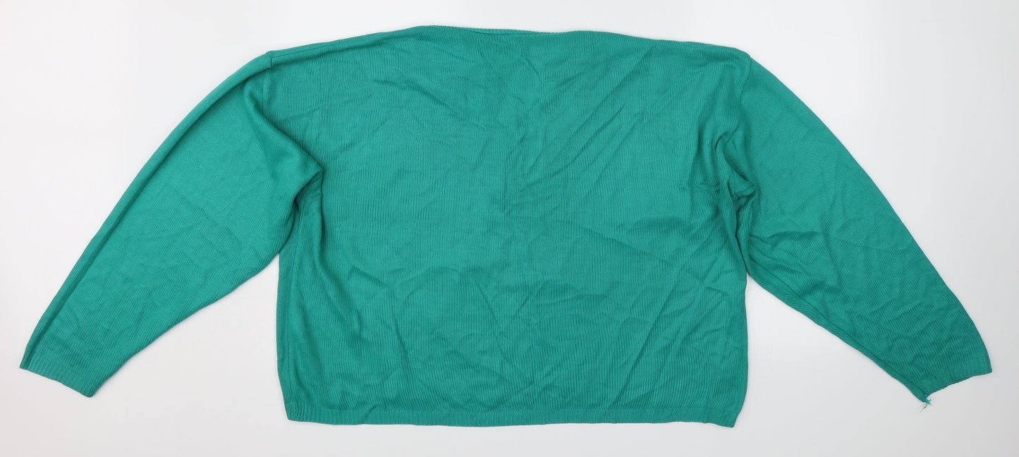 Preworn Womens Green   Pullover Jumper Size 18