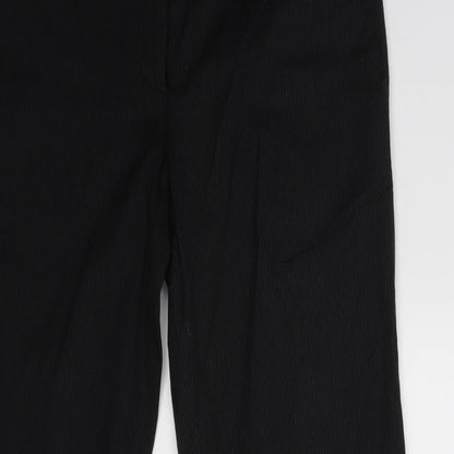 Womens UK Size 8 H&M Regular Fit Dress Pants Black Trousers