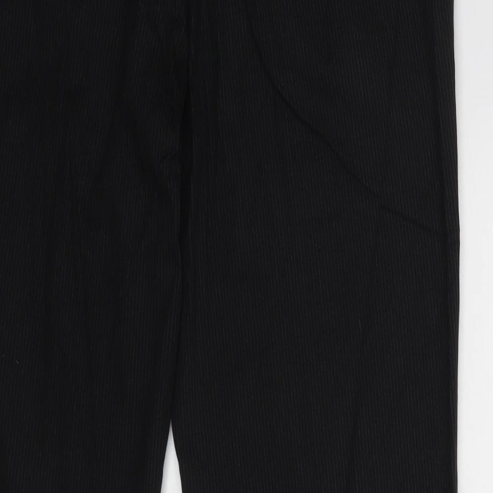 Womens UK Size 8 H&M Regular Fit Dress Pants Black Trousers