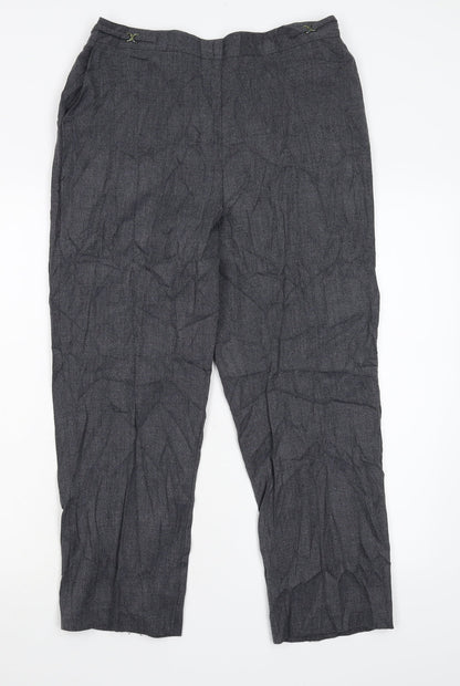 Classics Womens Grey   Trousers  Size 14 L29 in