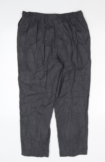 Classics Womens Grey   Trousers  Size 14 L29 in