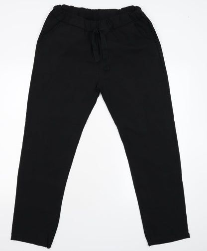 Womens UK Size M Preworn Regular Fit Skinny Black Jeans