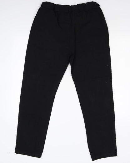 Womens UK Size M Preworn Regular Fit Skinny Black Jeans