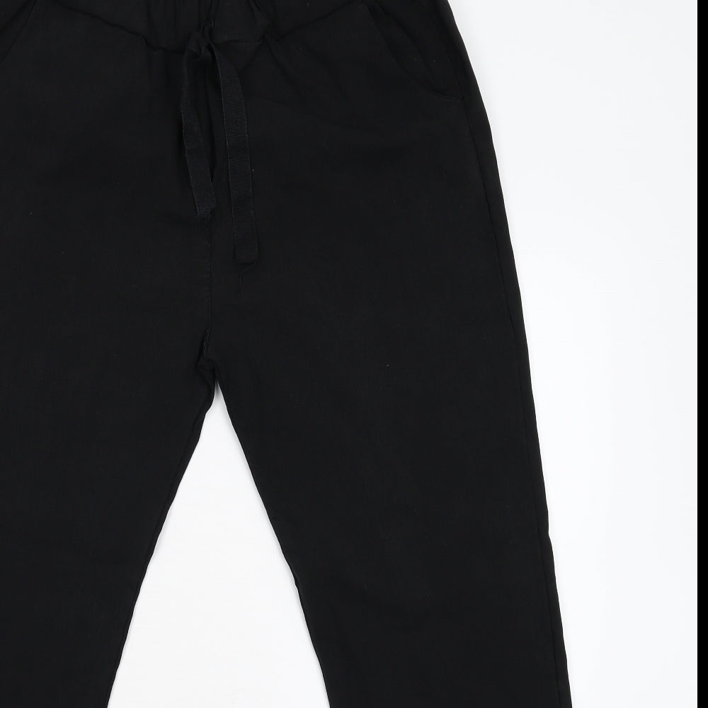 Womens UK Size M Preworn Regular Fit Skinny Black Jeans