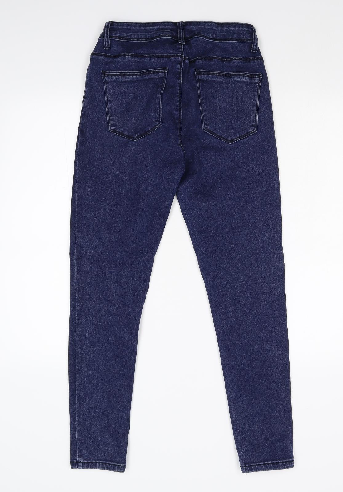 Ana & Lucy Womens Blue  Denim Skinny Jeans Size 40 L27 in