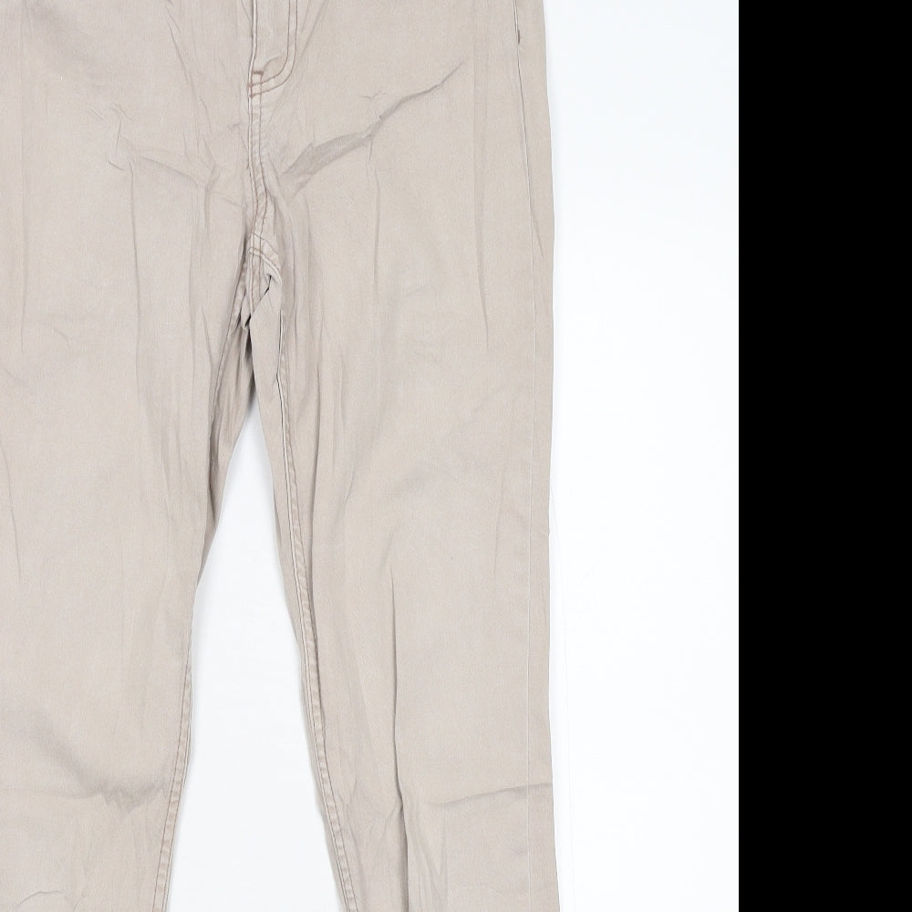 Womens UK Size 36 H&M Slim Fit Skinny Beige Jeans