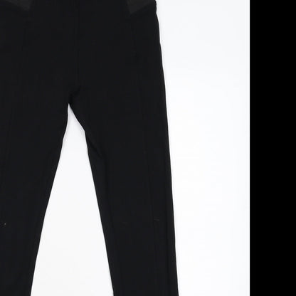 Lexxury Womens Black   Carrot Leggings Size M L28 in