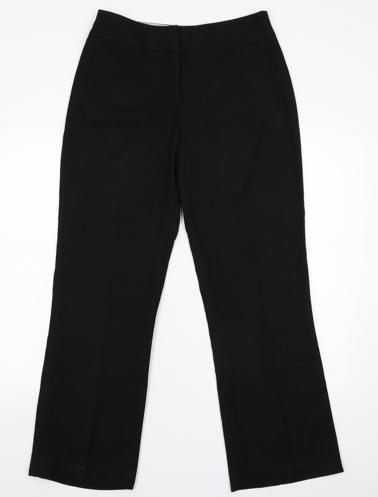 Womens UK Size 10 NEXT Regular Fit  Black Trousers