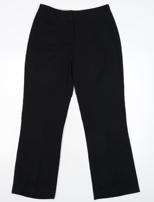 Womens UK Size 10 NEXT Regular Fit  Black Trousers