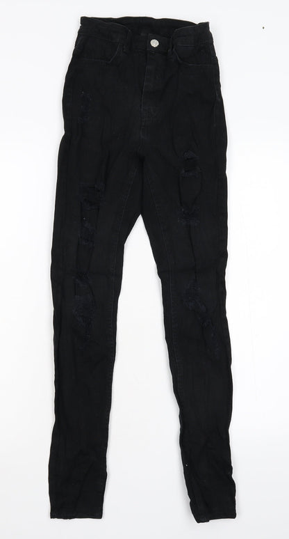 Womens UK Size 6 Divided Slim Fit Skinny Black Jeans