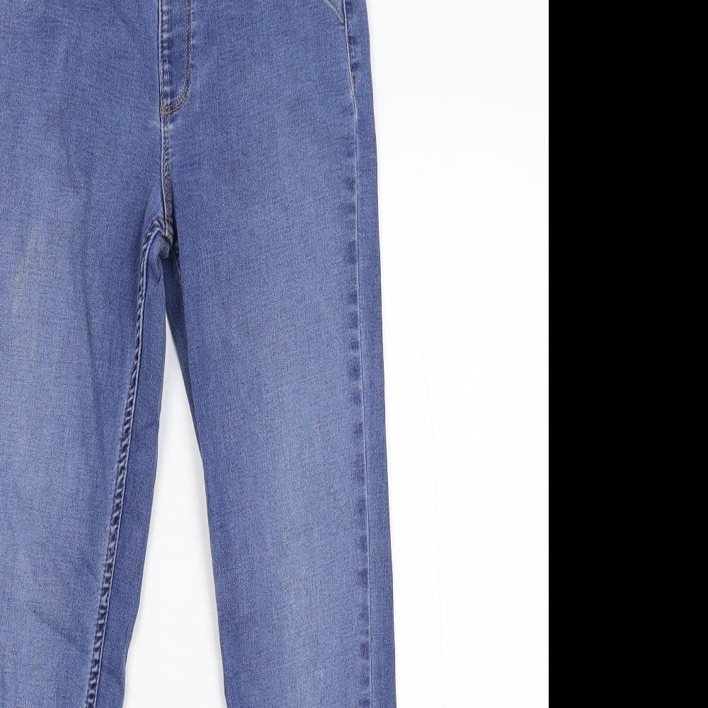 River Island Girls Blue  Damask Skinny Jeans Size 11 Years