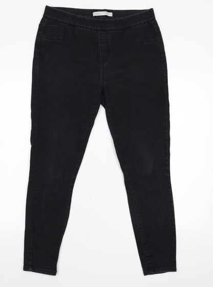 George Womens Black  Denim Tapered Jeans Size 12 L27 in
