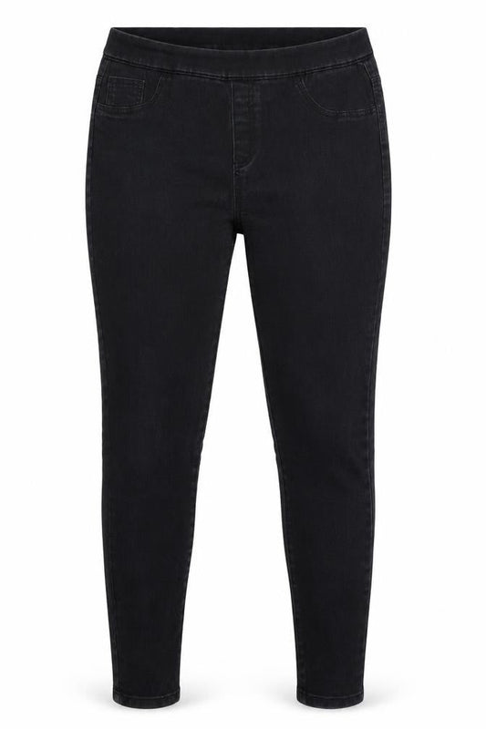 Womens UK Size 12 George Slim Fit Tapered Black Jeans