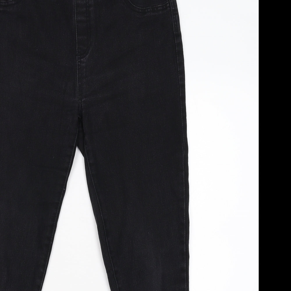 George Womens Black  Denim Tapered Jeans Size 12 L27 in