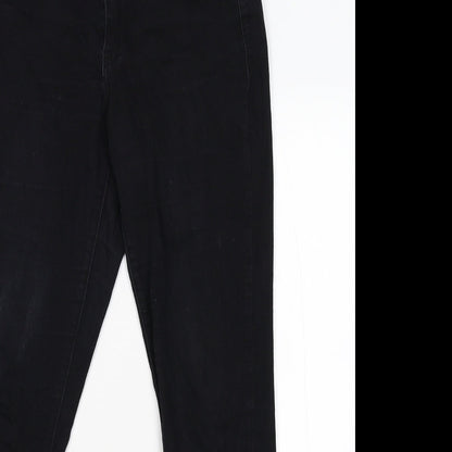 Silver Crush Womens Black  Denim Skinny Jeans Size 12 L29 in