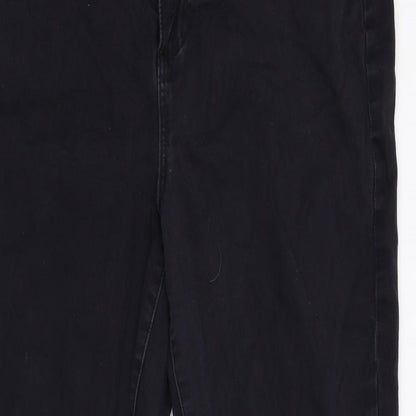 Just Fab Womens Black  Denim Skinny Jeans Size 35 L28 in