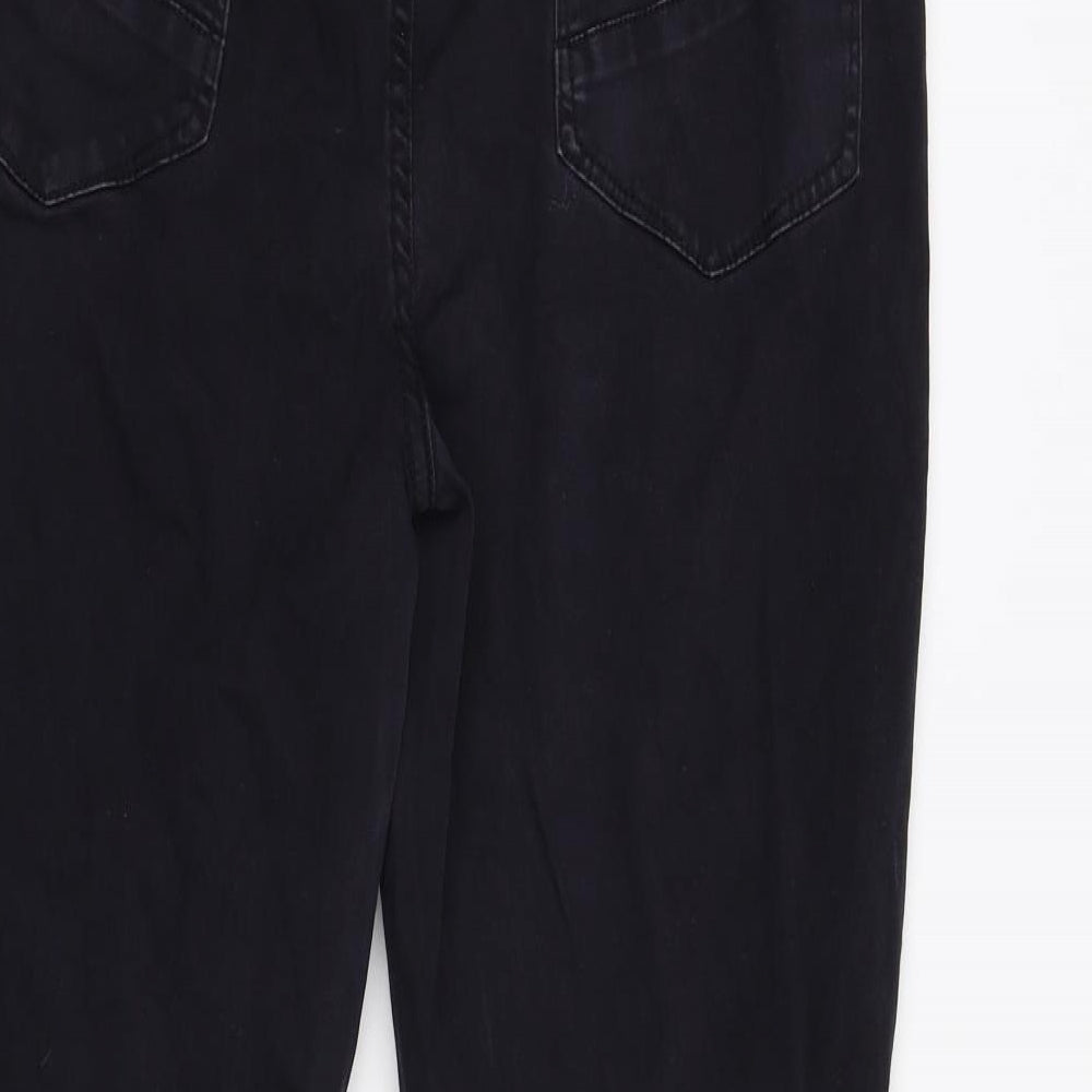 Just Fab Womens Black  Denim Skinny Jeans Size 35 L28 in