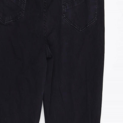 Just Fab Womens Black  Denim Skinny Jeans Size 35 L28 in