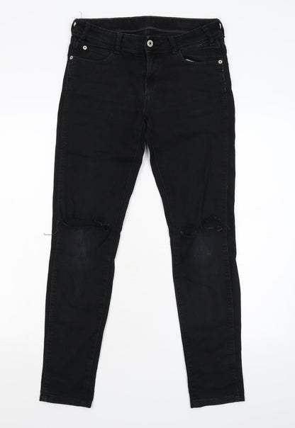 Zara Basic Womens Beige  Denim Skinny Jeans Size 36 L29 in