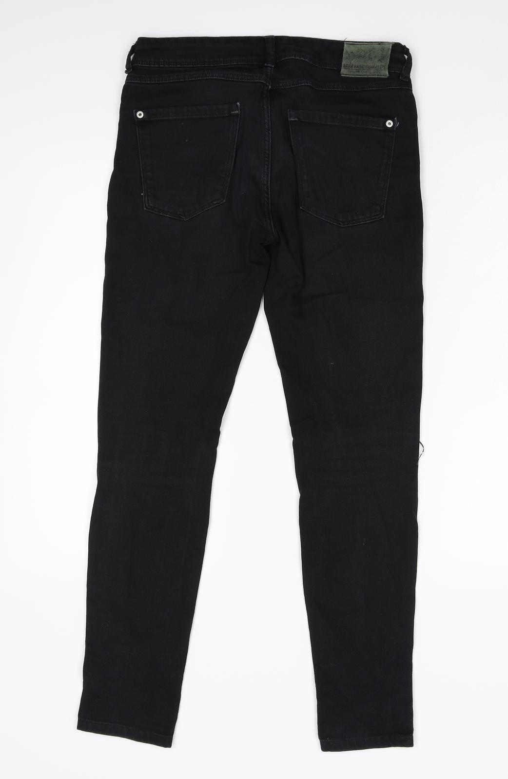 Zara Basic Womens Beige  Denim Skinny Jeans Size 36 L29 in