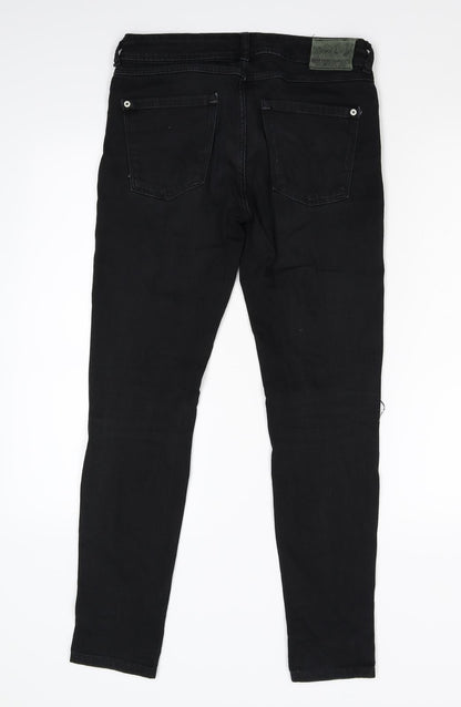 Zara Basic Womens Beige  Denim Skinny Jeans Size 36 L29 in
