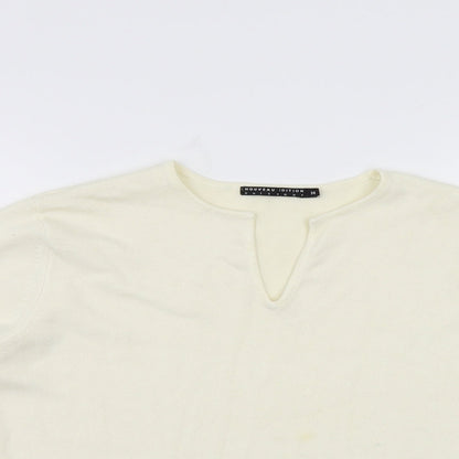 Noveau Edition Womens Ivory  Knit Pullover Jumper Size 14