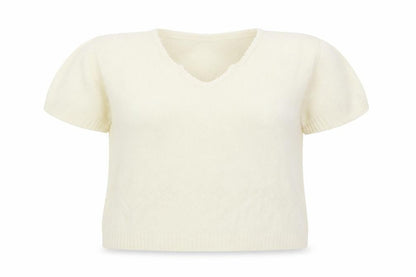 In Stitches Womens White  Knit Pullover Jumper Size L