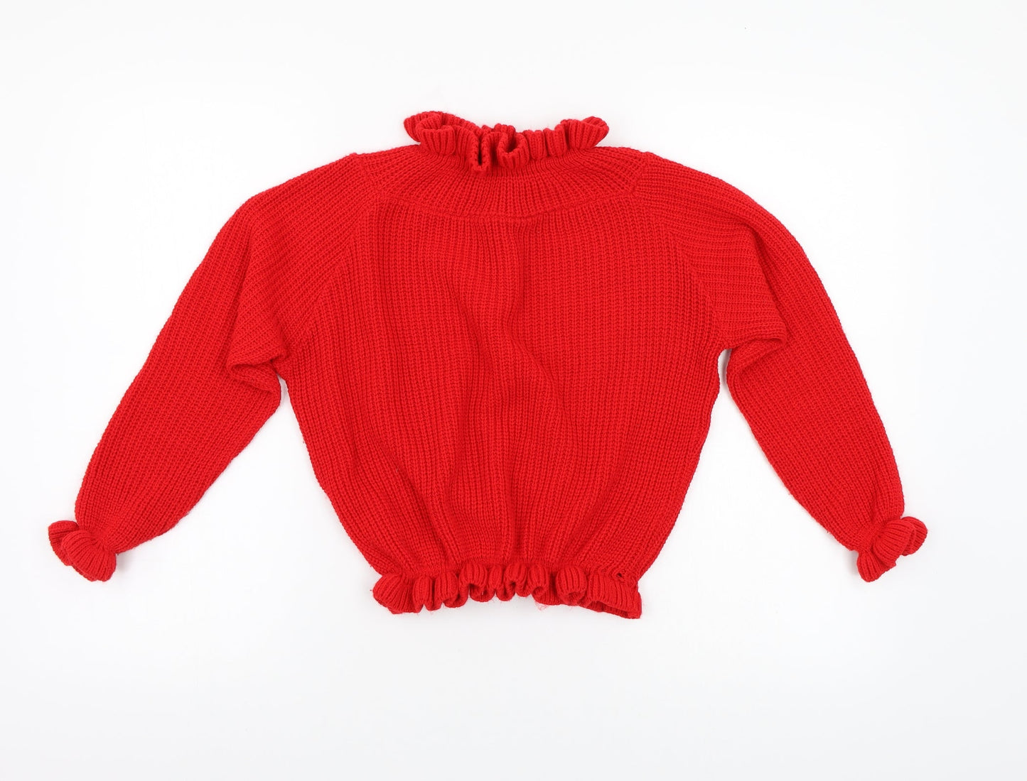 Cameo Rose Womens Red  Knit Henley Jumper Size M