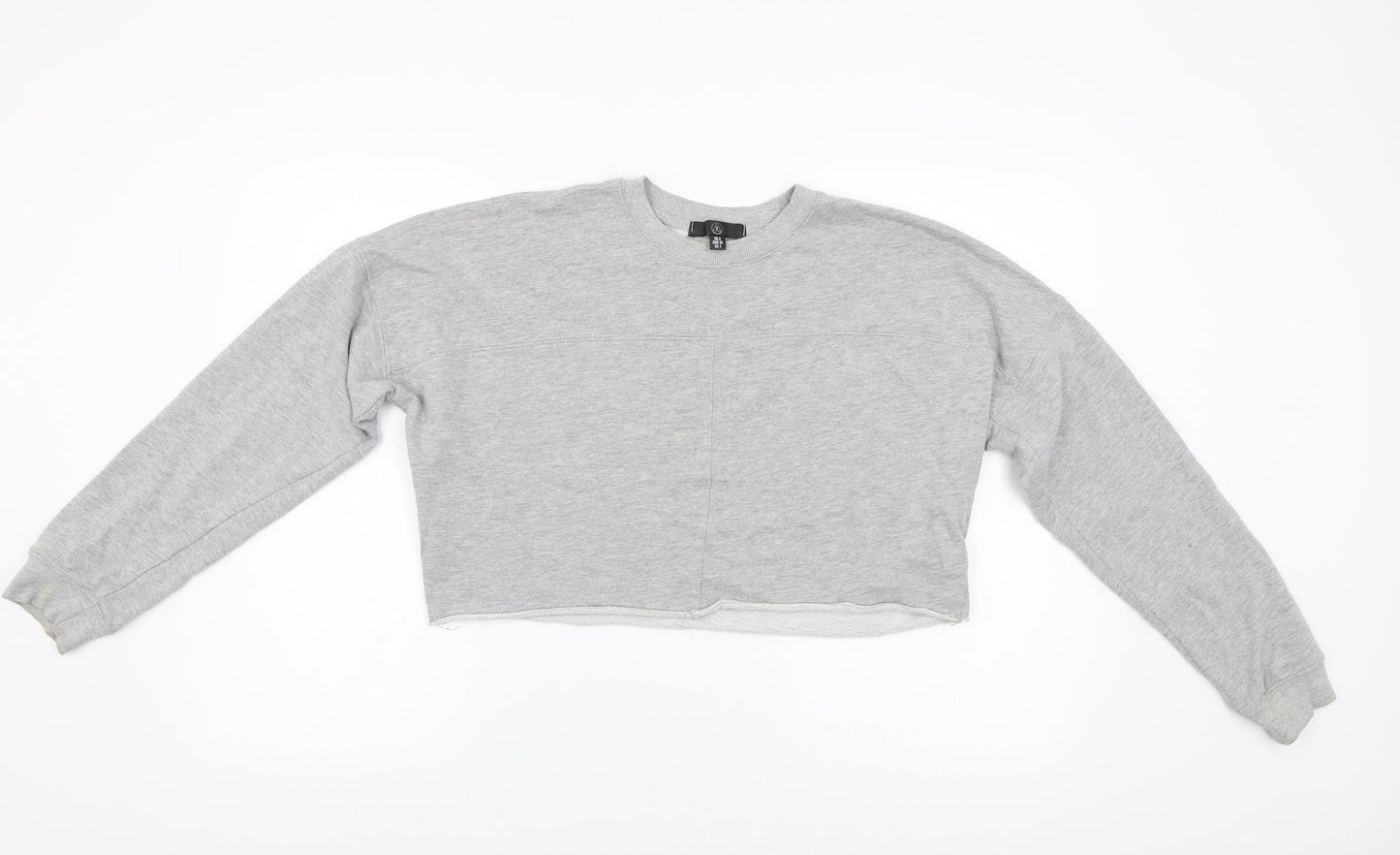 Missguided Womens Grey   Pullover Sweatshirt Size S  - crop sweatshirt
