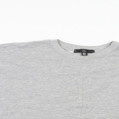Missguided Womens Grey   Pullover Sweatshirt Size S  - crop sweatshirt