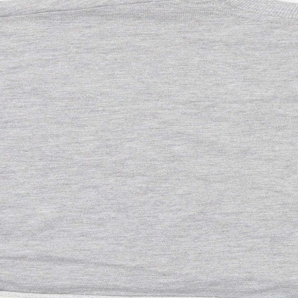 Missguided Womens Grey   Pullover Sweatshirt Size S  - crop sweatshirt