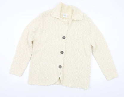 Classics Womens White  Knit Pullover Jumper Size L