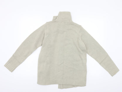 BM Womens Beige  Knit Cardigan Jumper Size S