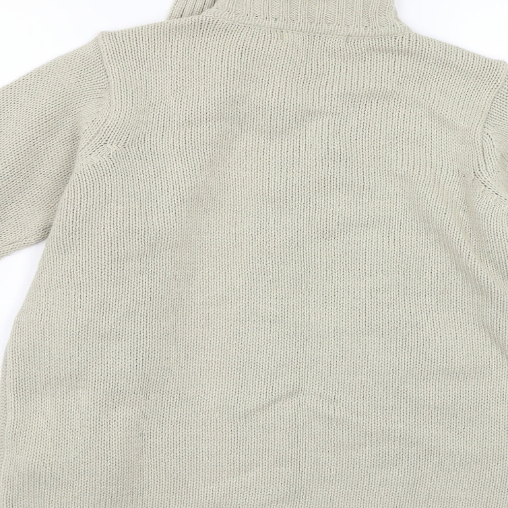 BM Womens Beige  Knit Cardigan Jumper Size S