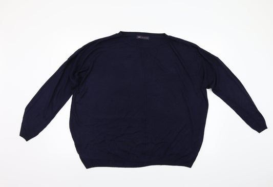 Marks & Spencer Womens Blue   Pullover Jumper Size XL
