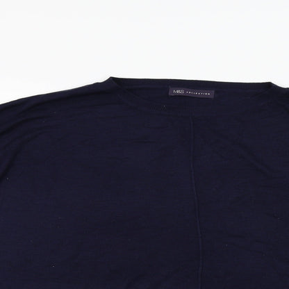 Marks & Spencer Womens Blue   Pullover Jumper Size XL